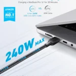 Anker USB-C to USB-C Cable ( 3 ft , 240W , braided )