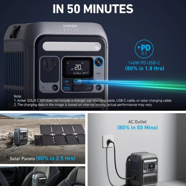 Anker SOLIX C300 Portable Power Station B2C
