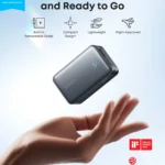 Anker Nano Power Bank (10K, 45W, Built-In Retractable USB-C Cable) Black