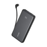 Anker Zolo Power Bank (10K, 22.5W, Built-In USB-C Cable Black