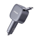 Anker Nano Car Charger (75W, USB-C Port, Built-In Retractable USB-C Cable)