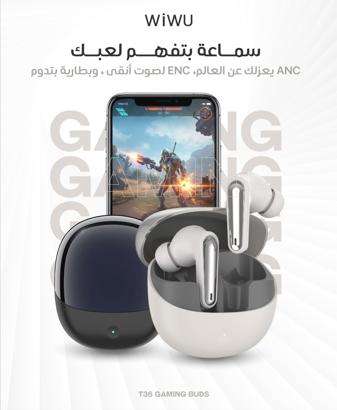 WiWU T36 ENC Headphones WiWU T36 ENC Headphones