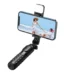 Selfie stick tripod with light