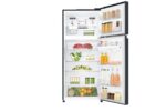 Top Freezer Refrigerator 547L Gross Capacity Inverter Linear Compressor Door Cooling Black Glass Color - Image 2