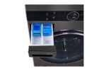 Single Unit Front Load 17/16KG LG Wash Tower with Centre Control Black Steel Color - Image 9