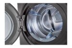 Single Unit Front Load 17/16KG LG Wash Tower with Centre Control Black Steel Color - Image 8