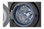 Single Unit Front Load 17/16KG LG Wash Tower with Centre Control Black Steel Color - Image 7
