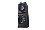 Single Unit Front Load 17/16KG LG Wash Tower with Centre Control Black Steel Color - Image 5