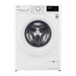 Front Load Washer 8KG AI Direct Drive Motor 1200 RPM Steam White Color