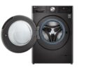 Front Load Washer & Dryer 12/8KG AI DD TurboWash 360 Black Steel Color - Image 2