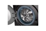 Front Load Washer & Dryer 12/8KG AI DD TurboWash 360 Black Steel Color