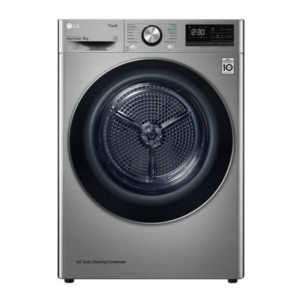 Energy Saving Dryer 9 KG Dual Heat Pump Silver Color