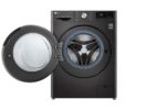 Front Load Washer & Dryer 9/6 KG AI DD TurboWash 360 Black Steel Color