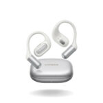 UGREEN FitBuds (WS213): Open-ear wireless earbuds featuring ear hooks, 11x18mm dynamic bio-diaphragm drivers, Spatial Audio technology, and a 4-microphone system with AI and ENC for enhanced call quality. They offer Bluetooth 6.0 connectivity with dual-device pairing and a low-latency gaming mode (0.06s). Battery life lasts up to 8 hours (up to 28 hours with the charging case), with fast charging (10 minutes = 2 hours of playback), IPX5 water and sweat resistance, and a USB-C port.