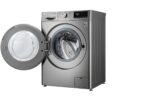 Front Load Washer 9KG AI Direct Drive Motor Steam Silver Color