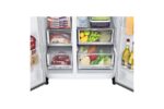 LG Door-in-Door ThinQ Side By Side 674 L Gross Capacity Refrigerator UV Nano Linear Cooling ThinQ in Silver Color - Image 8