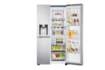 LG Door-in-Door ThinQ Side By Side 674 L Gross Capacity Refrigerator UV Nano Linear Cooling ThinQ in Silver Color - Image 3