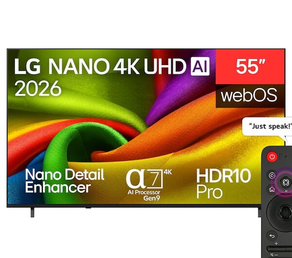 55 inch LG NANO 4K UHD AI NU85 Smart TV 2026