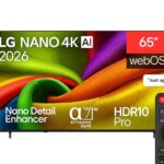 65 inch LG NANO 4K UHD AI NU85 Smart TV 2026
