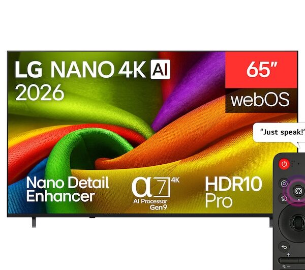 65 inch LG NANO 4K UHD AI NU85 Smart TV 2026